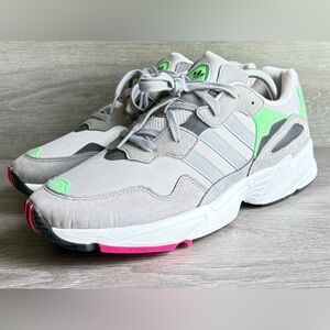 Adidas originals Yoyng96 Sneakers NWT Men’s Size 11 Gray/Green/Pink Wowdamelm​